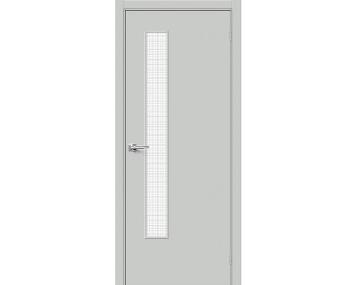 Дверь Браво Браво-9 Grey Pro Wired Glass 12,5