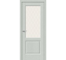 Дверь Браво Неоклассик-33 Grey Wood White Сrystal