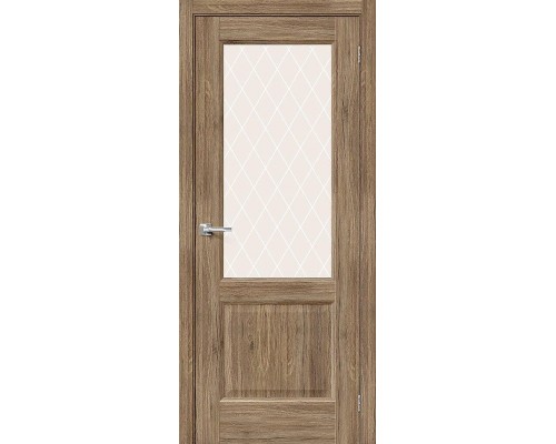 Дверь Браво Неоклассик-33 Original Oak White Сrystal