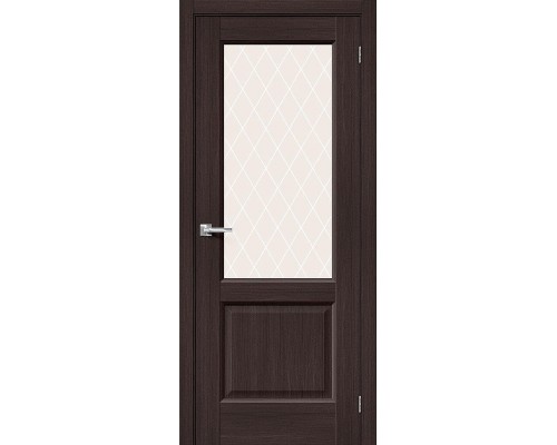Дверь Браво Неоклассик-33 Wenge Melinga White Сrystal