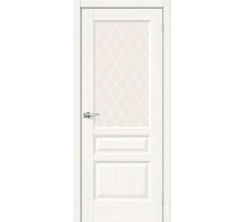 Дверь Браво Неоклассик-35 White Wood White Сrystal
