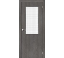 Дверь Браво Браво-7 Grey Melinga Wired Glass 12,5