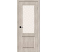 Дверь Скинни-13 Cappuccino Melinga White Сrystal Браво, Bravo