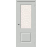 Дверь Браво Классик-13 Grey Silk White Сrystal elPORTA