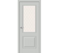 Дверь Браво Классик-13 Grey Silk White Сrystal elPORTA