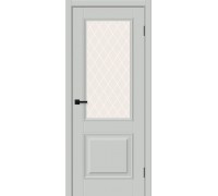 Дверь Браво Классик-13 Grey Silk White Сrystal elPORTA