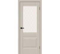 Дверь Браво Прима-3 Cream Silkwood White Сrystal