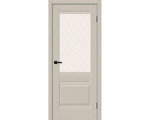 Дверь Браво Прима-3 Cream Silkwood White Сrystal