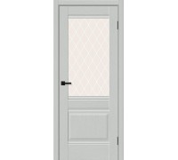 Дверь Браво Прима-3 Grey Silkwood White Сrystal