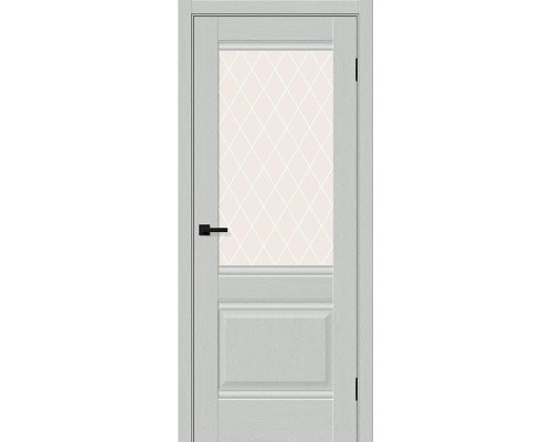 Дверь Браво Прима-3 Grey Silkwood White Сrystal