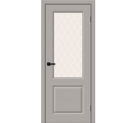 Дверь Скинни-13 Grey Pro White Сrystal Браво, Bravo