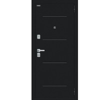 Дверь входная Bravo R Техно/BChrome Букле черное/Wenge Melinga Дверь входная Bravo R Техно/BChrome Букле черное/Wenge Melinga