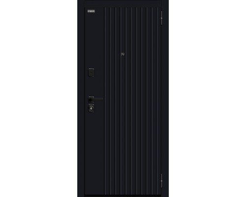 Дверь входная Bravo R Граффити-32/SBlack Black Shell/White Pro