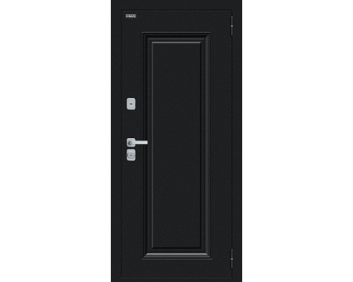 Дверь входная Bravo Thermo Thermo Флэш МФ/BChrome Букле черное/Wenge Melinga