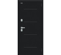 Дверь входная Bravo Thermo Thermo Лайн/BChrome Букле черное/Wenge Melinga
