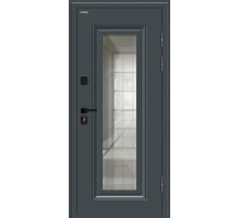 Дверь входная Bravo Thermo Шелл СД/SBlack Старк антрацит/White Sand