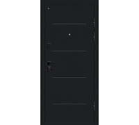 Дверь входная Bravo Z Грид Букле черное/Cappuccino Melinga