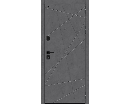 Дверь входная Bravo Z Граффити-5/SBlack Slate Art/Look Art/Лунный камень