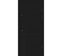 Дверь входная Optim D Optim Z-2 Нео Зеркало Муар черный/Белый