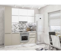 Vivat Кухня Фьюжн-06 Silky White/Silky Grey 2340*2000*600