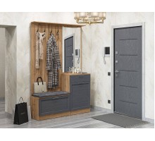 Vivat Прихожая Стиль-02 Graphite Softwood/Дуб Вотан 2090*1400*380