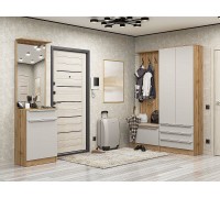 Vivat Прихожая Стиль-04 Silky Light Grey/Дуб Вотан 2110*2200*380